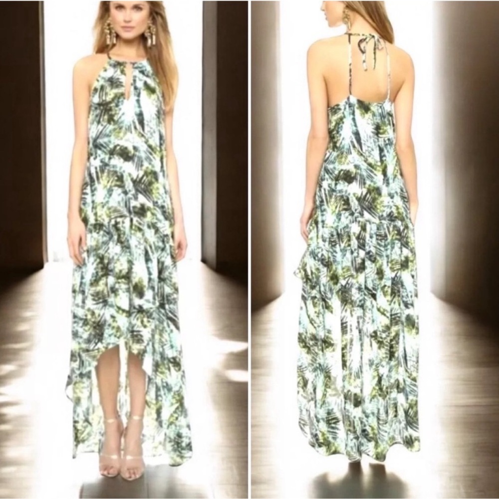Parker tropical print maxi dress S